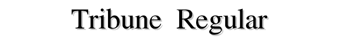 Tribune Regular font